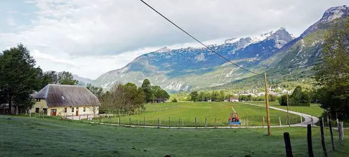 A farm in Bovec and Kanin mountains.