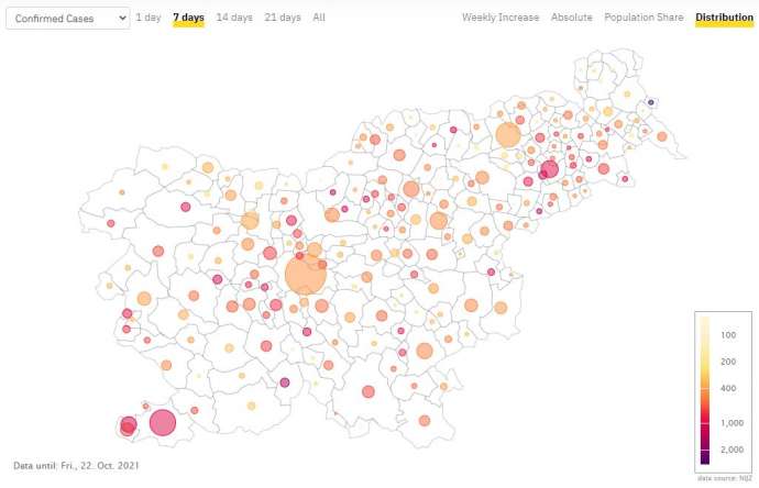 Covid Cases Hit 9-Month High in Slovenia