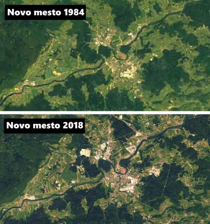 Slovenia by Satellite, 1984–2018