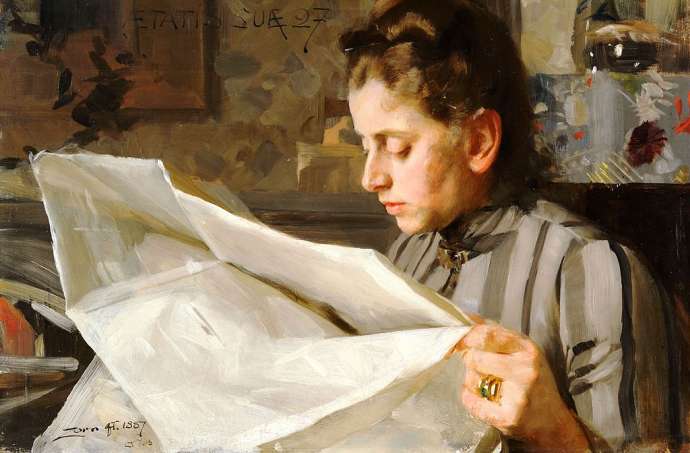 Portrait of Emma Zorn (1887)