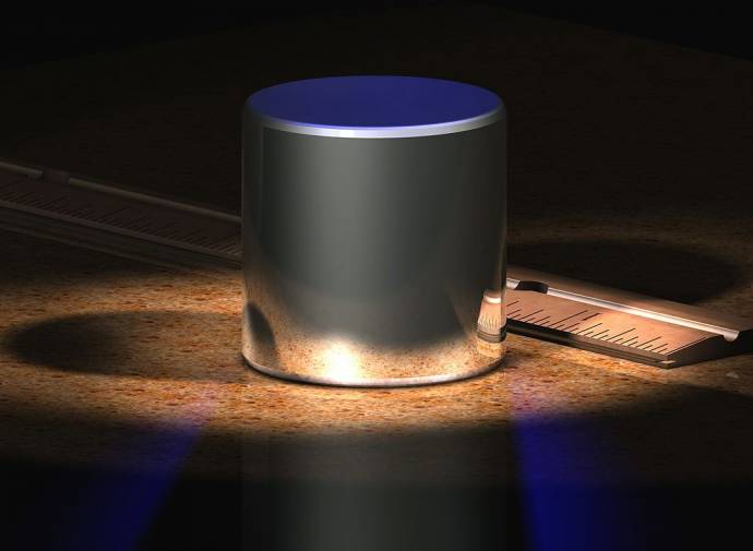 CGI representation of a kilogram