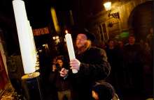 Rabbi Ariel Haddad at Hanukkah, Ljubljana