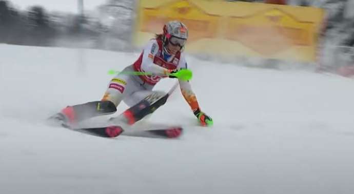 Petra Vlhova goes downhill