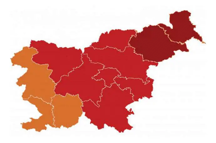 Pomurska, Podravska Added to Red Regions