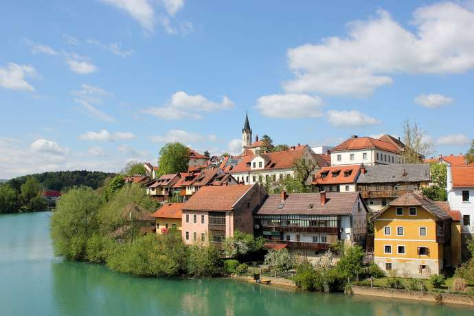 Novo mesto from the air