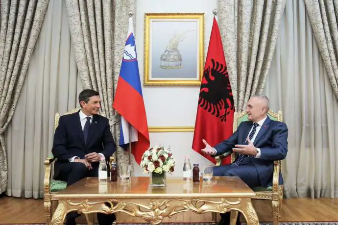 Presidents Borut Pahor and Ilir Meta
