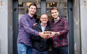 From the left: Klemen Ptičak, Janez Bratovž, Til Pleterski