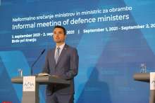 Slovenia's Defence Minister Matej Tonin