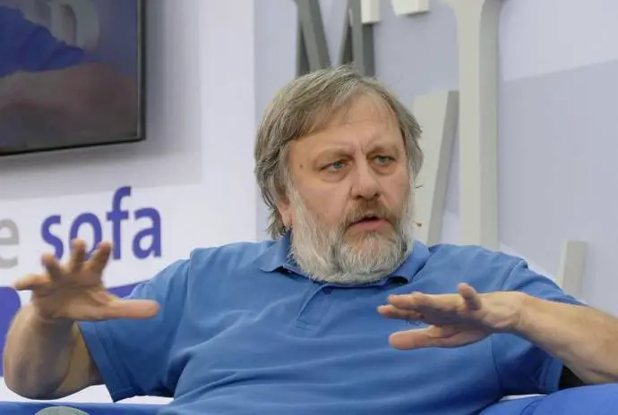 Žižek 2015 at the Bookfair of Leipzig presenting his new book &quot;Some Blasphemic Reflexions&quot;