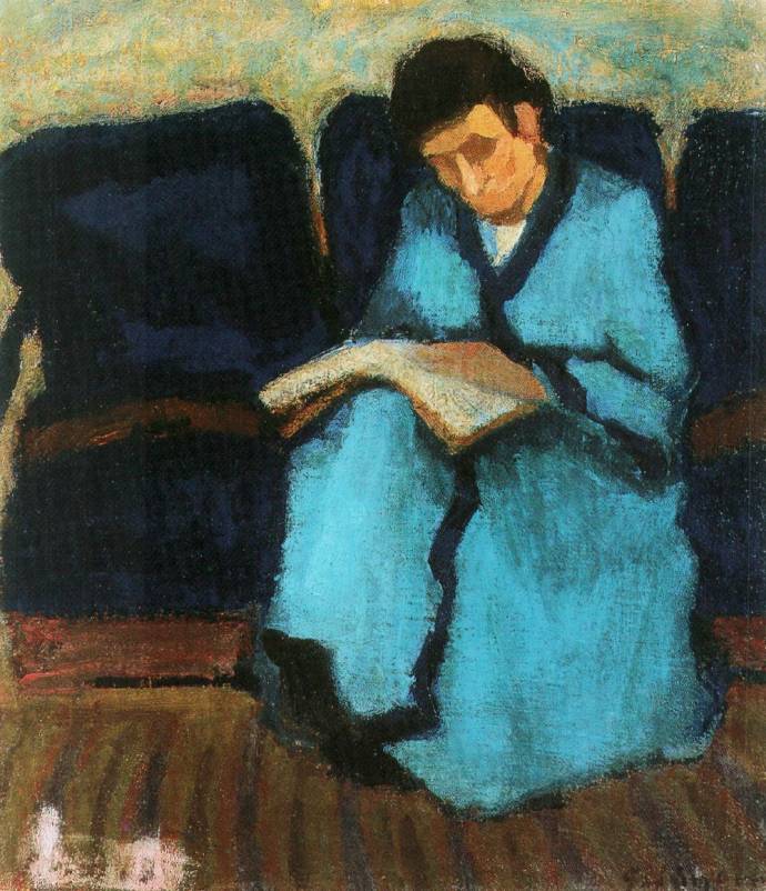 Galimberti - Old Woman Reading, 1907