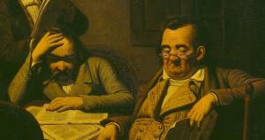 Detail of Johann Peter Hasenclever&#039;s &#039;Das Lesekabinett&#039;