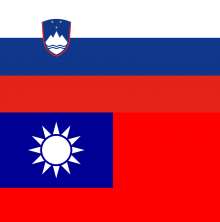 The Slovenian and Taiwanese flags