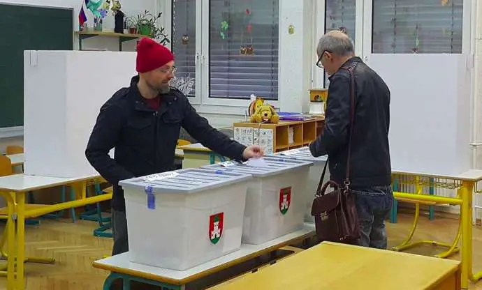 Voting in Ljubljana