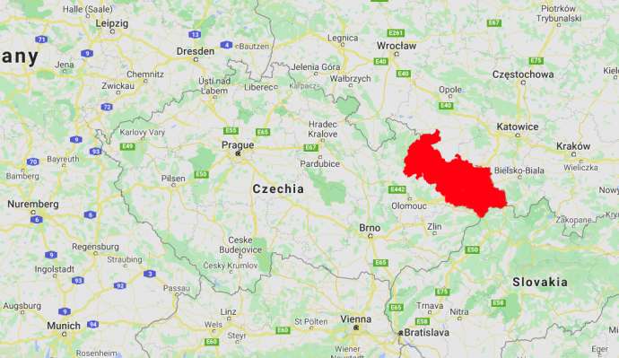 The Moravian-Silesian Region in the east of the Czech Republic remains on the list
