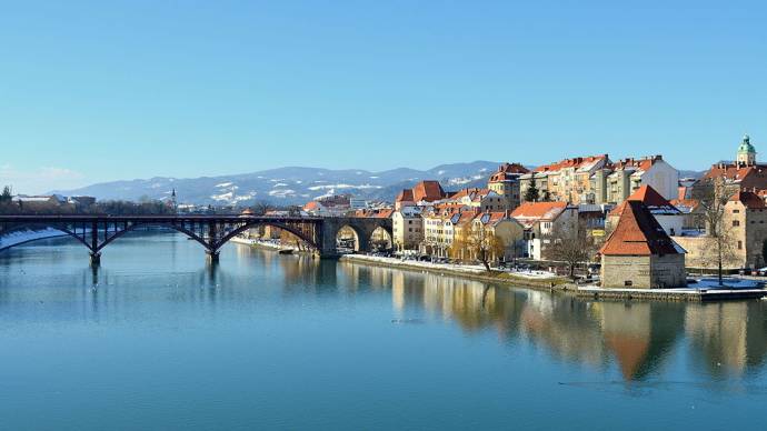 The River Drava and Maribor, 2015