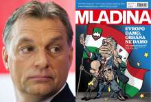Victor Orban and the cover in question