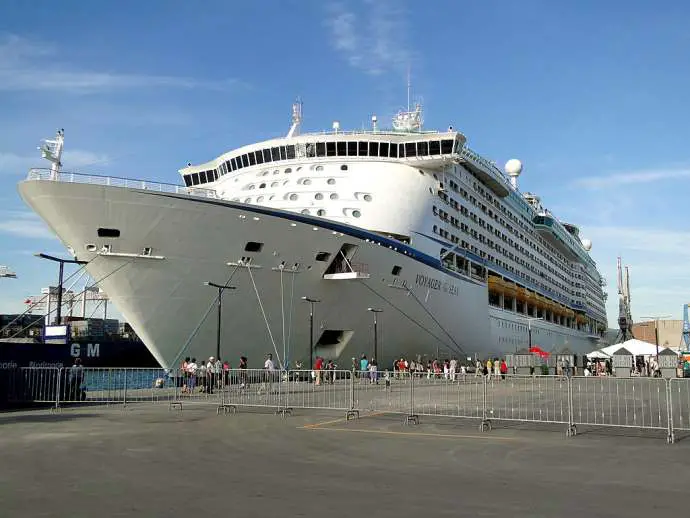 A cruise ship in Koper