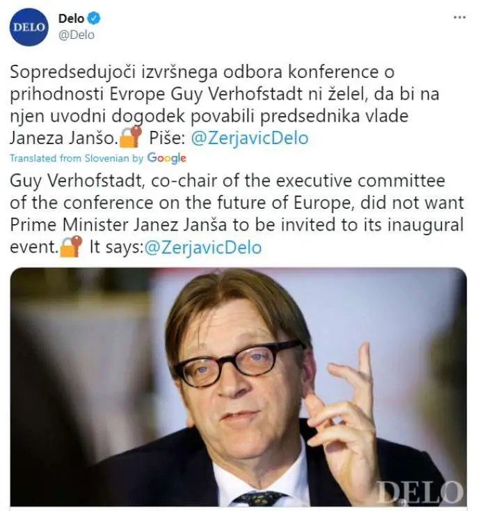 Janša Denies Being Uninvited to EU Ceremony Opening Conference on Future of Europe