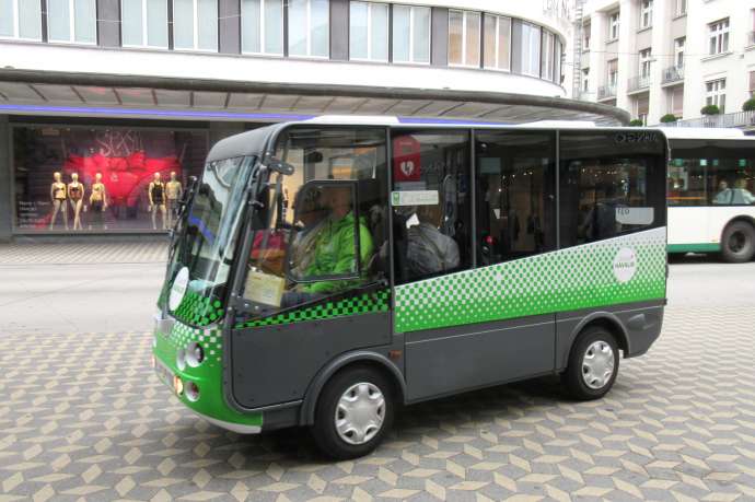 An electric &quot;Kavilir&quot; will take you anywhere within the pedestrianised area, for free, one of the city&#039;s attempts to improve accessibility