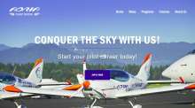Adria Airways Flight School webpage