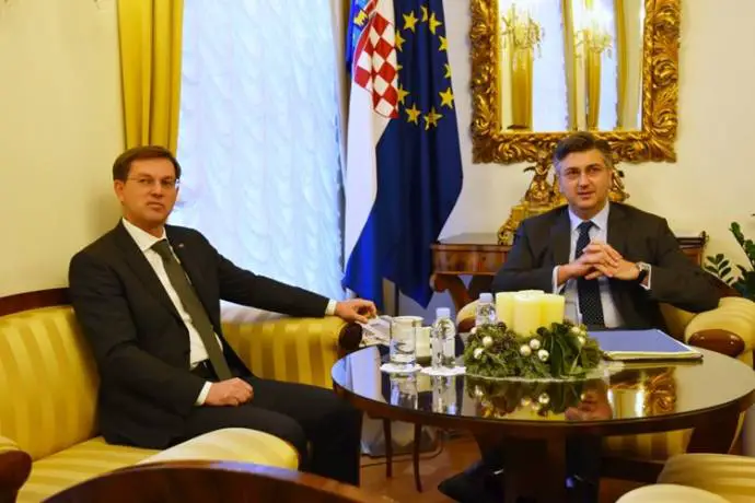 Cerar and Plenković Meet in Zagreb