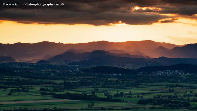 Sunset Over Polhov Gradec