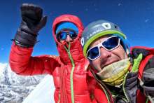 Nejc Marčič and Luka Stražar at the top