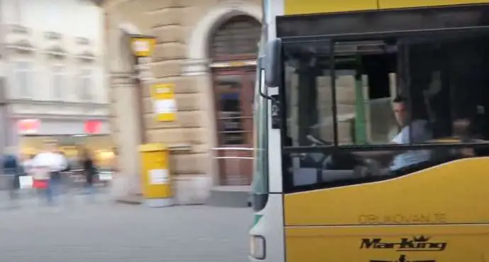 A bus in Ljubljana