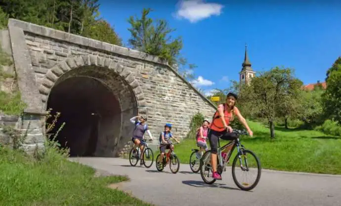 Part of the Drava bike route