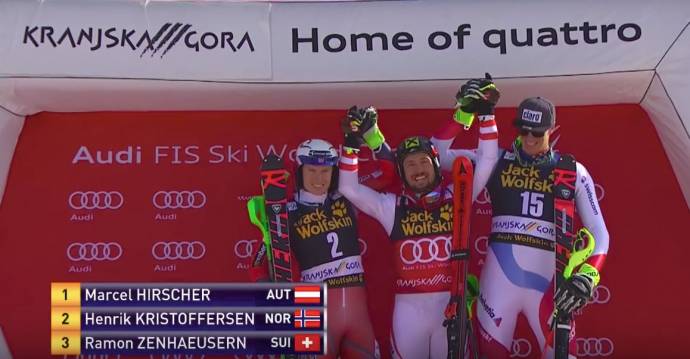Austria’s Hirscher Wins the Double at Vitranc Cup (Video)