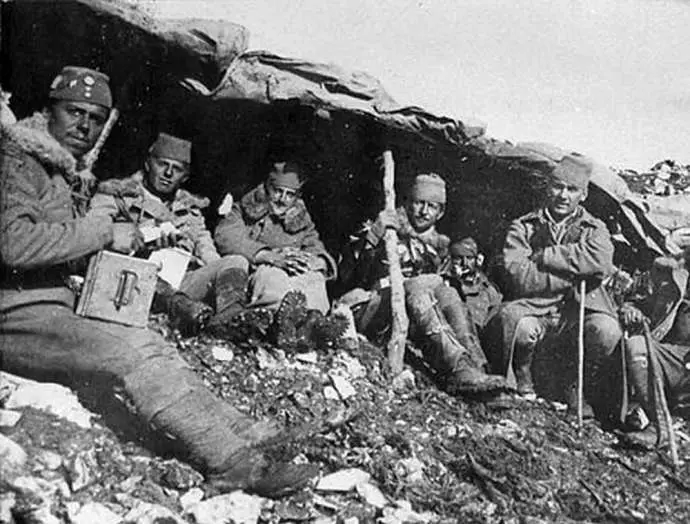 German soldiers in Soča valley, 1917