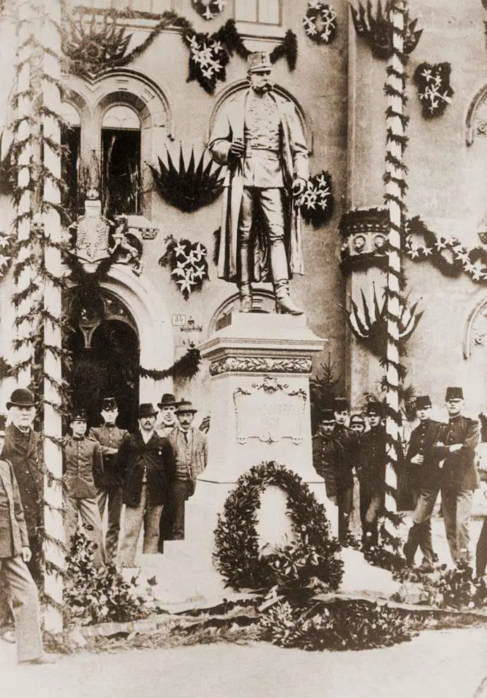 Franz Jospeh&#039;s statue in Maribor, 1899
