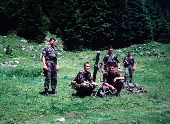 Conscript training in early 1990s