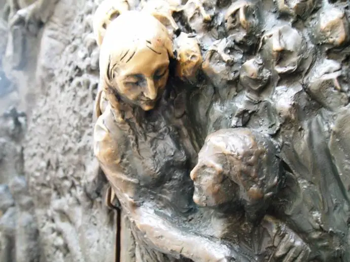 Detail of one of the doors at Ljubljana Cathedral