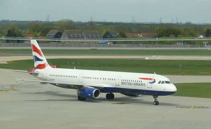 An Airbus A321 at Heathrow
