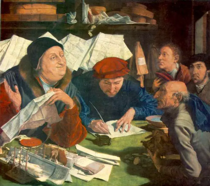 The Tax Collector, 1542, by Marinus van Reymerswale