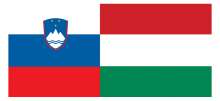 Slovenian and Hungarian flags