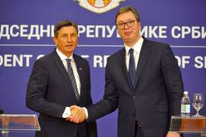 President Borut Pahor and President Aleksandar Vučić