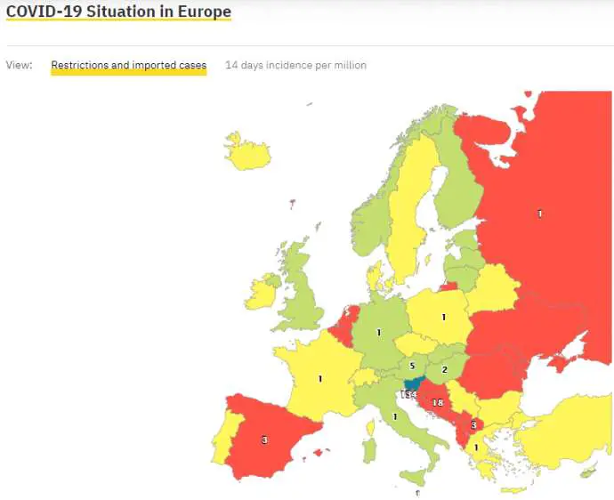 Coronavirus &amp; Slovenia, Sun 30/08: 31 New Cases, Serbia Moves to Yellow List