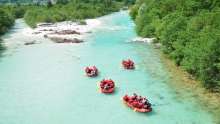 Rafting  on the River Soča