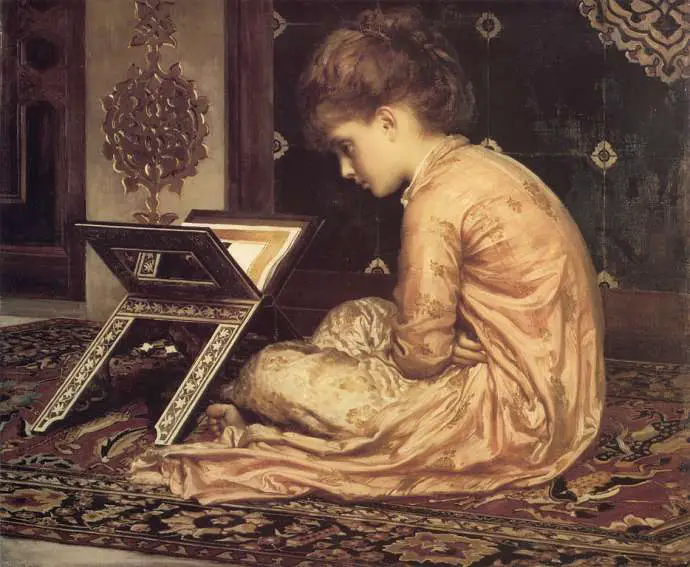  Frederic Leighton, Study at a Reading Desk‎, 1877